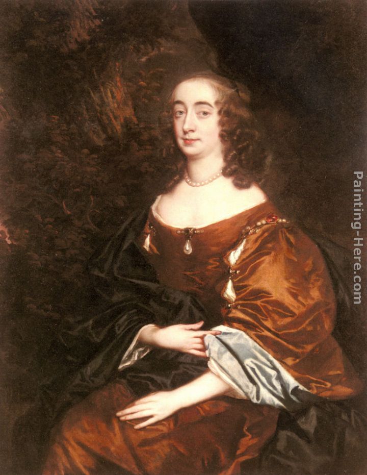 Portrait of Elizabeth Countess of Cork painting - Sir Peter Lely Portrait of Elizabeth Countess of Cork art painting
